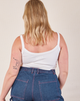 Cropped Cami in Vintage Tee Off-White back view on Lish