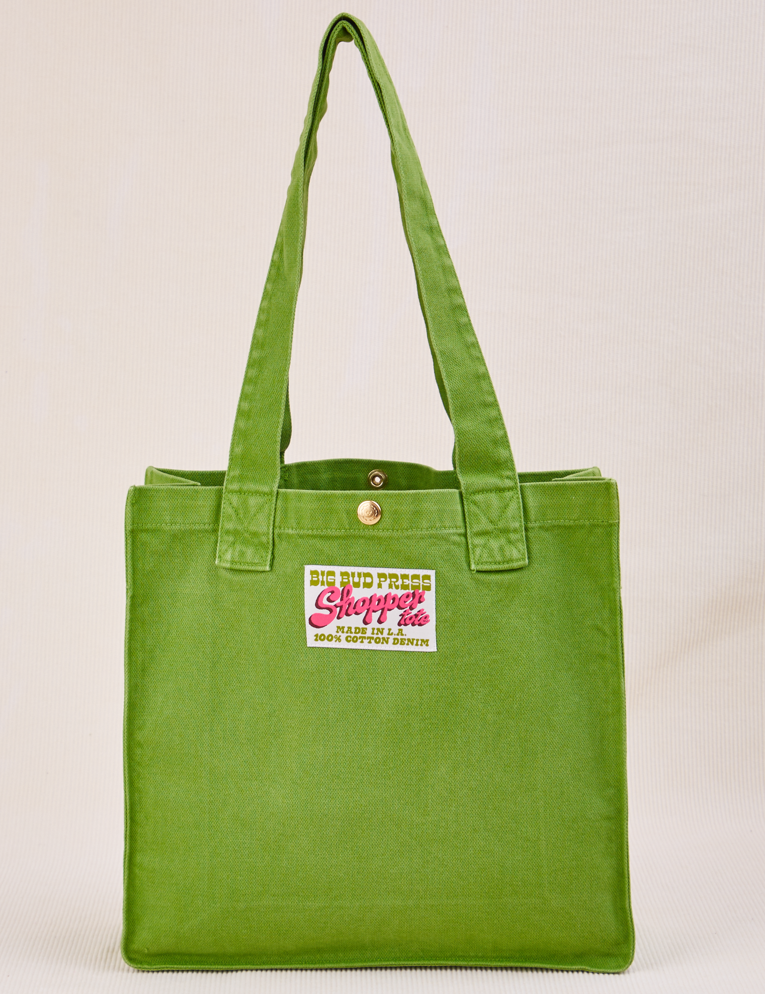 Shopper Tote Bag in Bright Olive