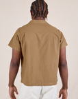 Pantry Button-Up in Desert Brown back view on Isaac