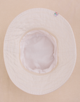 Wide Brim Denim Bucket Hats in Vintage Tee Off-White bottom view