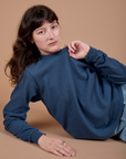 Long Sleeve Burly Tee in French Blue worn by Alex