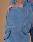 Carpenter Shorts - Medium Wash