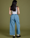 TRY-A-STYLE - Denim Drop Pocket Pants - Light Wash *FINAL SALE*