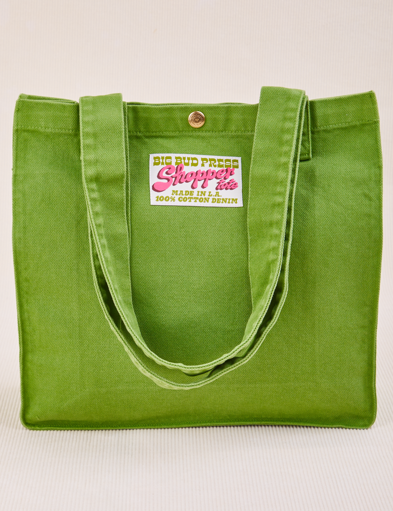 Shopper Tote Bag in Bright Olive
