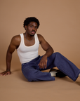Railroad Denim Work Pants - Faded Grape Overdye
