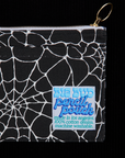 Spider Webs Printed Pencil Pouch close up