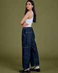 TRY-A-STYLE - Denim Drop Pocket Pants - Dark Wash *FINAL SALE*