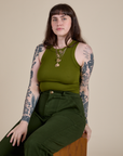 Racerback Tank - Summer Olive
