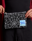 Spider Webs Printed Pencil Pouch held by model