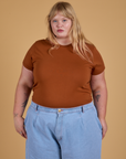 The Organic Vintage Tee - Burnt Terracotta