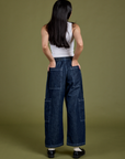 TRY-A-STYLE - Denim Drop Pocket Pants - Dark Wash *FINAL SALE*