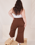 Back view of Petite Bell Bottoms in Fudgesicle Brown on Ashley