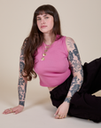 Muscle Tee in Bubblegum Pink on Sydney