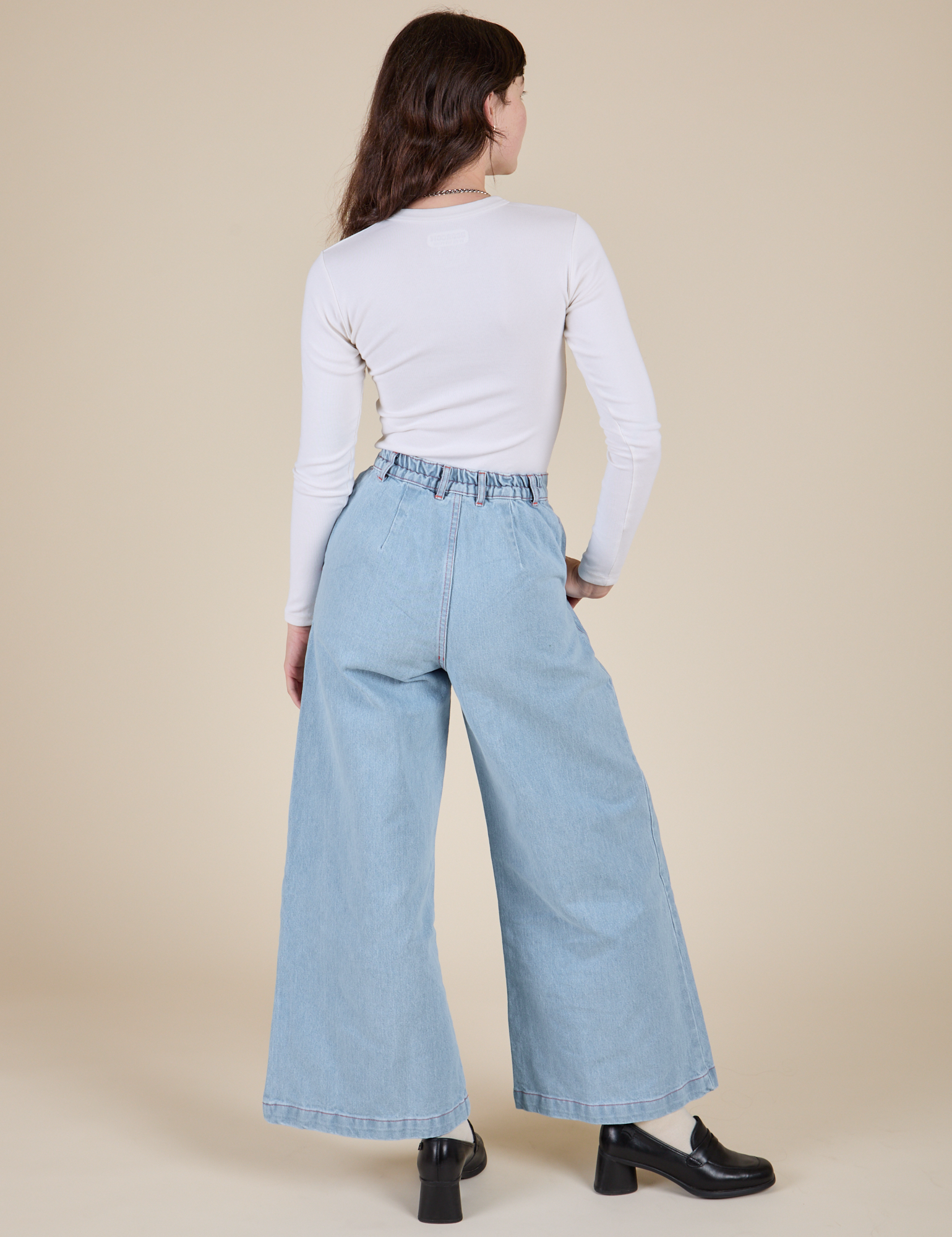 Long Sleeve Baby Tee - Vintage Tee Off-White