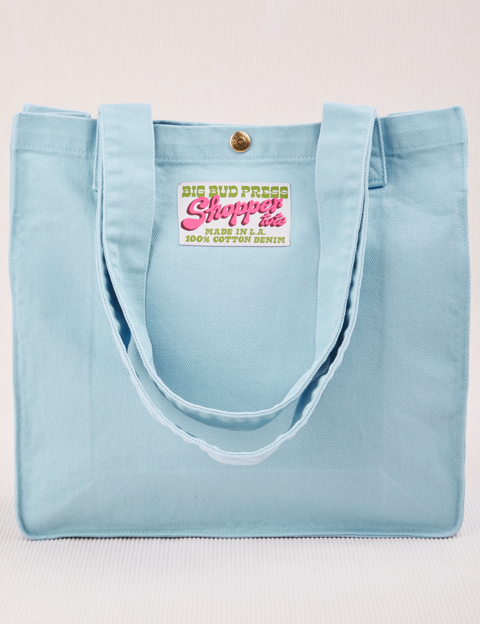 Shopper Tote Bag in Baby Blue