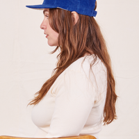 Dugout Corduroy Hat in Royal Blue on Allison