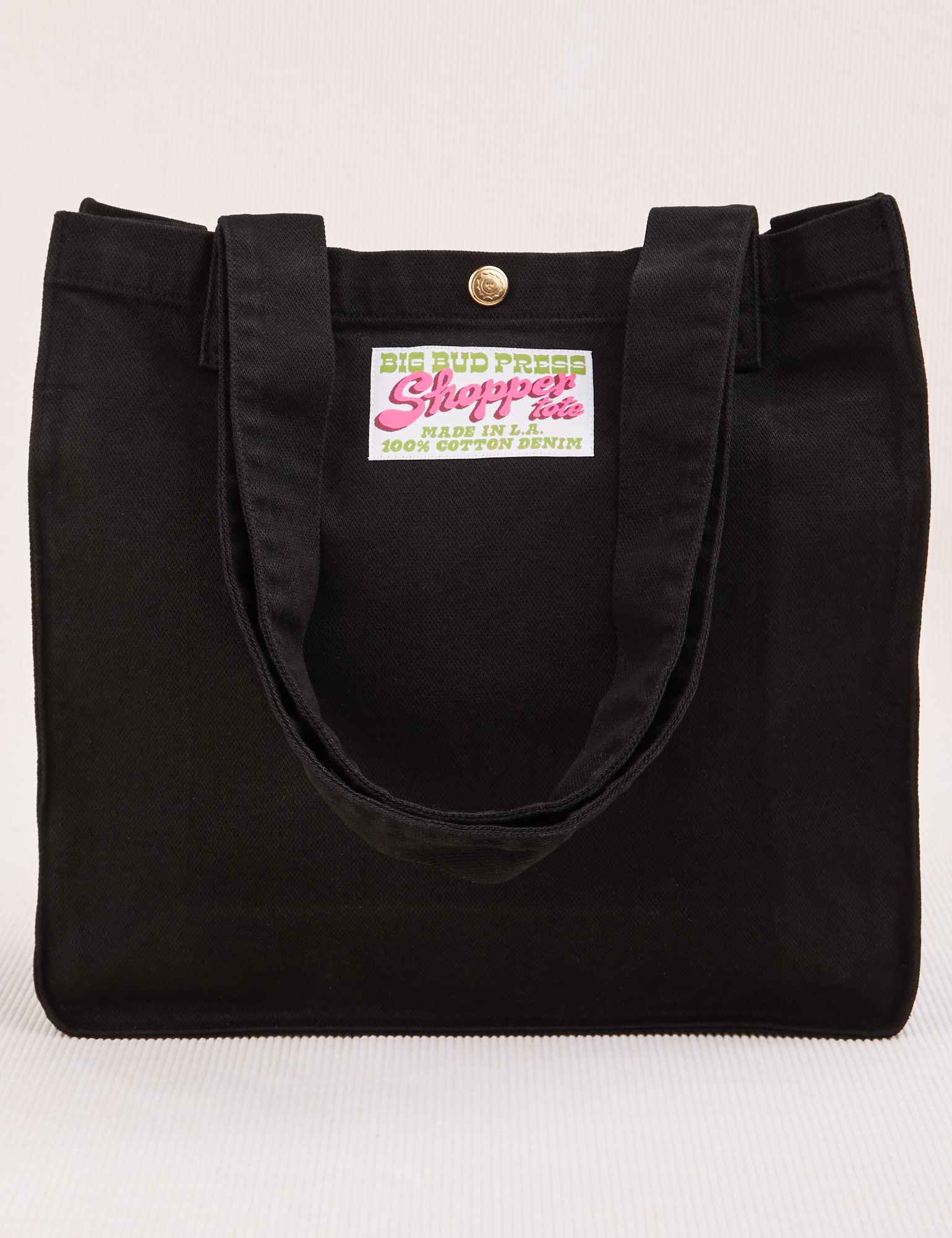 Shopper Tote Bag in Black