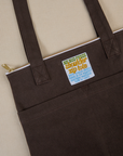 Espresso Brown Over-Shoulder Zip Mini Tote