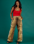 Drop Pocket Pants - Leopard Print