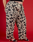 Drop Pocket Pants - Cow Print