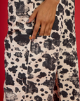 Drop Pocket Pants - Cow Print