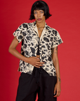 Pantry Button-Up - Cow Print