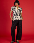 Pantry Button-Up - Cow Print