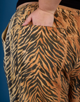 Drop Pocket Pants - Tiger Print