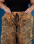 Drop Pocket Pants - Tiger Print