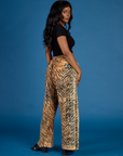 Drop Pocket Pants - Tiger Print