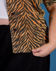 Pantry Button-Up - Tiger Print