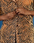 Pantry Button-Up - Tiger Print