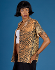 Pantry Button-Up - Tiger Print