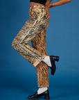 Close up side view of the Tiger Work Pant on Kira