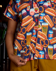 Hot Dogs & Beer & Wine & Pretzels Pantry Button-Up