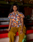 Hot Dogs & Beer & Wine & Pretzels Pantry Button-Up