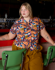 Hot Dogs & Beer & Wine & Pretzels Pantry Button-Up
