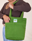 Everyday Tote Bag in Lawn Green worn by model