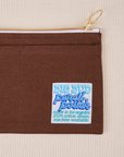 Close up of Pencil Pouch in Fudgesicle Brown