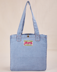 Denim Shopper Tote Bag in Light Wash