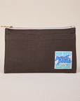 Pencil Pouch in Espresso Brown