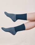 Thick Crew Sock in Lagoon