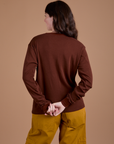 Long Sleeve Burly Tee - Brown/Maroon Stripe