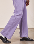 Western Pants in Faded Grape pant leg close up on Jerrod