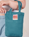 Marine Blue Mini Tote Bag on Ashley's arm