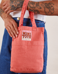 Mini Tote Bag in Raspberry Sorbet on Jesse's arm