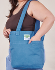 Greek Blue Everyday Tote worn by Ashley