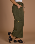 Drop Pocket Cargo Pants - Surplus Green