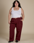 Work Pants - Red Wine