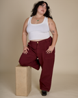 Work Pants - Red Wine